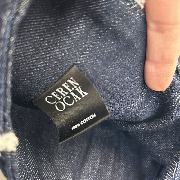 Ceren Ocak denim crop top - Picture 4 of 5